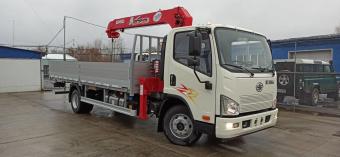 Бортовой кран манипулятор UNIC URV 374 CA1066 Tiger V FAW