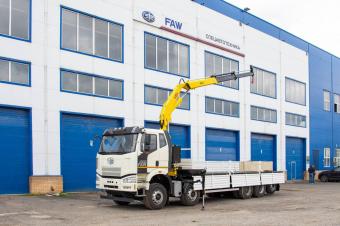 кран манипулятор HYVA CRANE HB150-E2 10х4 FAW J6 CA3250