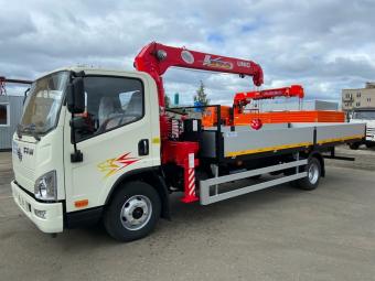 бортовой грузовик с кму фав