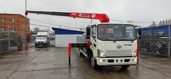 Бортовой кран манипулятор UNIC URV 374 CA1066 Tiger V FAW