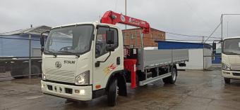 Бортовой кран манипулятор UNIC URV 374 CA1066 Tiger V FAW